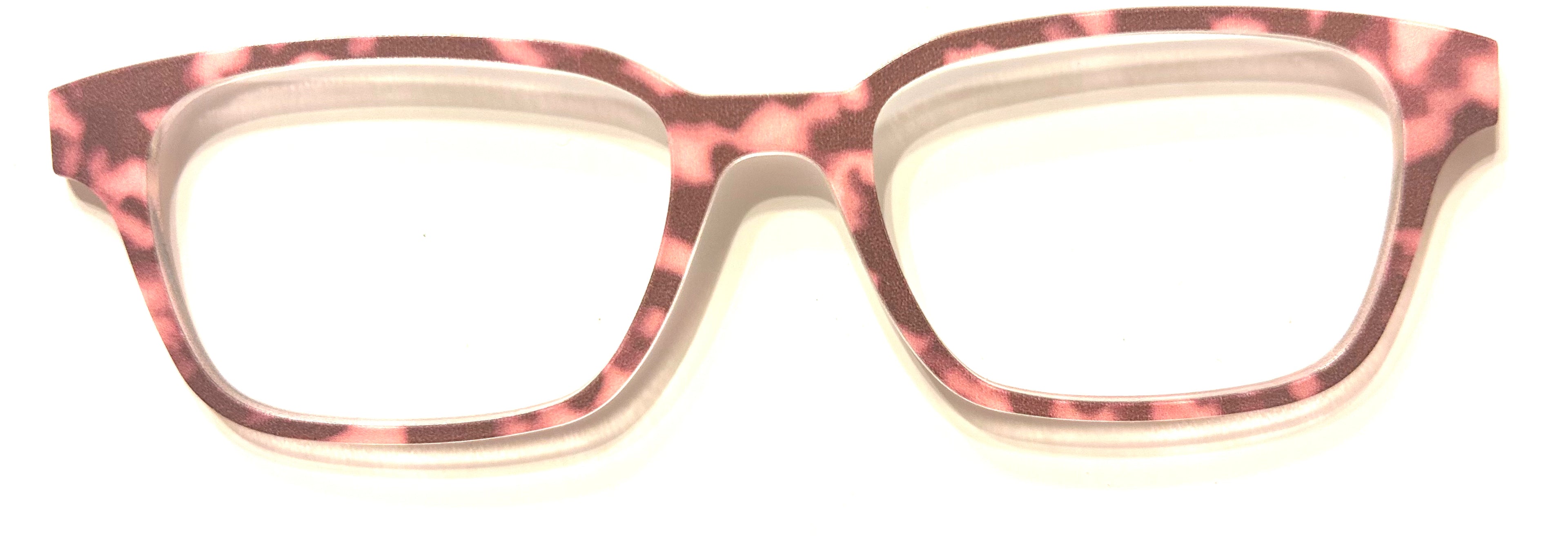 PAIR Finley Topper; pink and brown tort