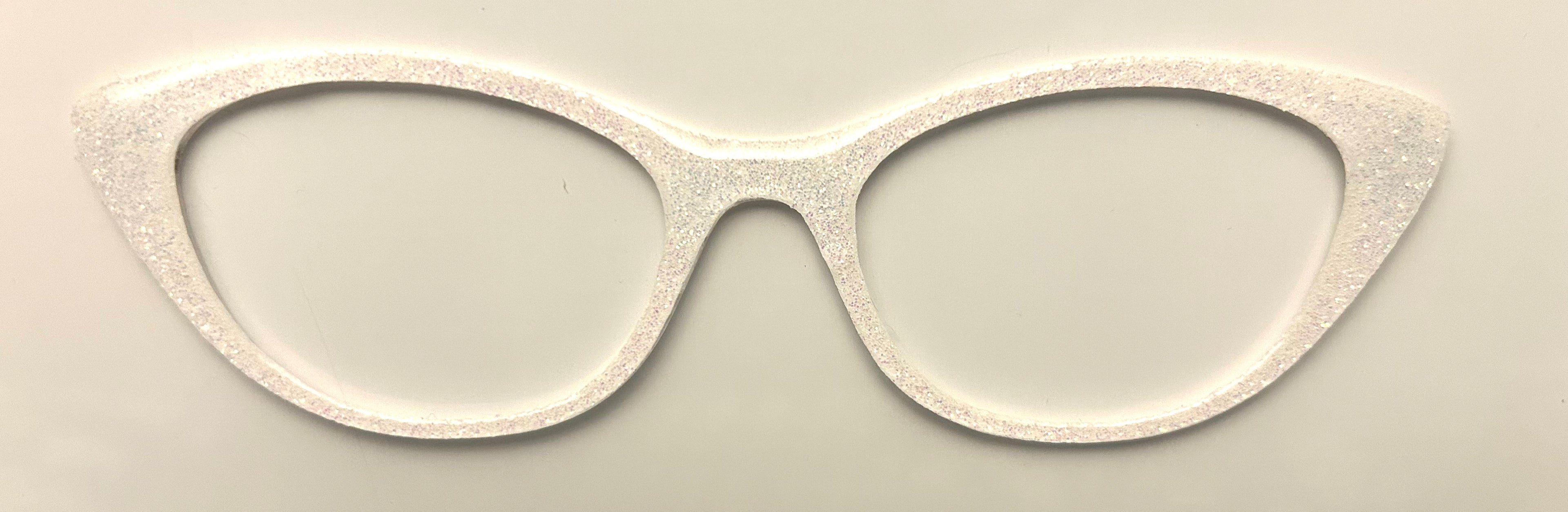 NEW Ella Topper; Framefetti; white glitter