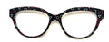Quinn Topper; white and pink shapes on black