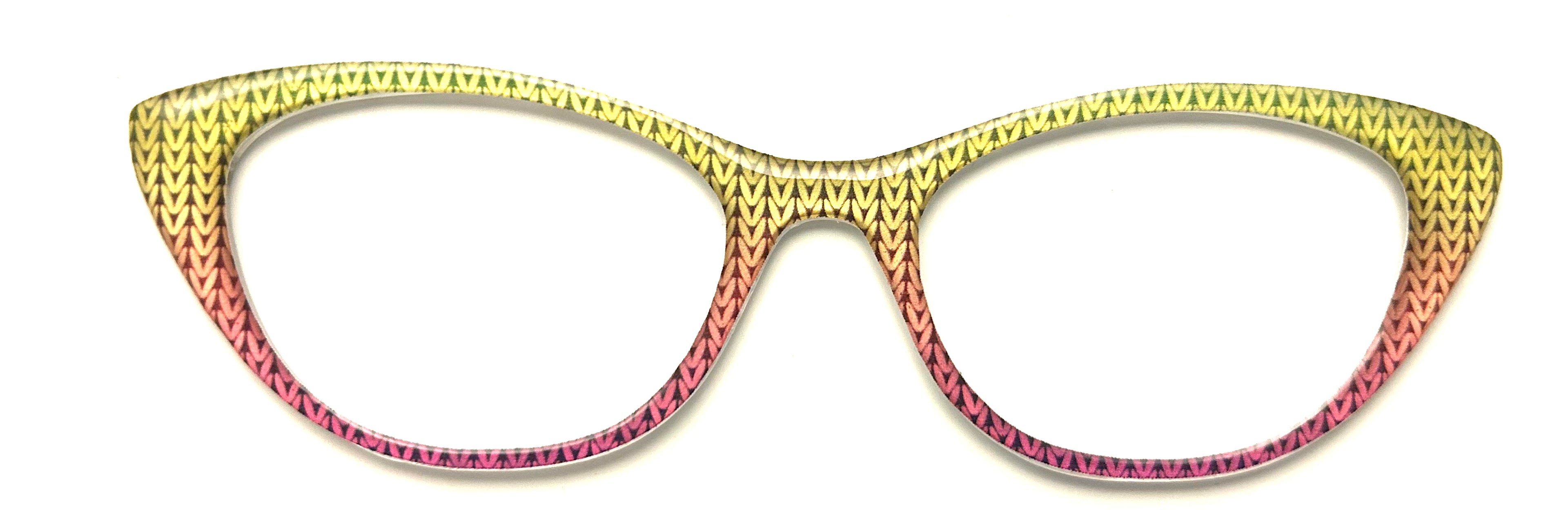 NEW Ella Topper; Framefetti; yellow and orange sweater gradient