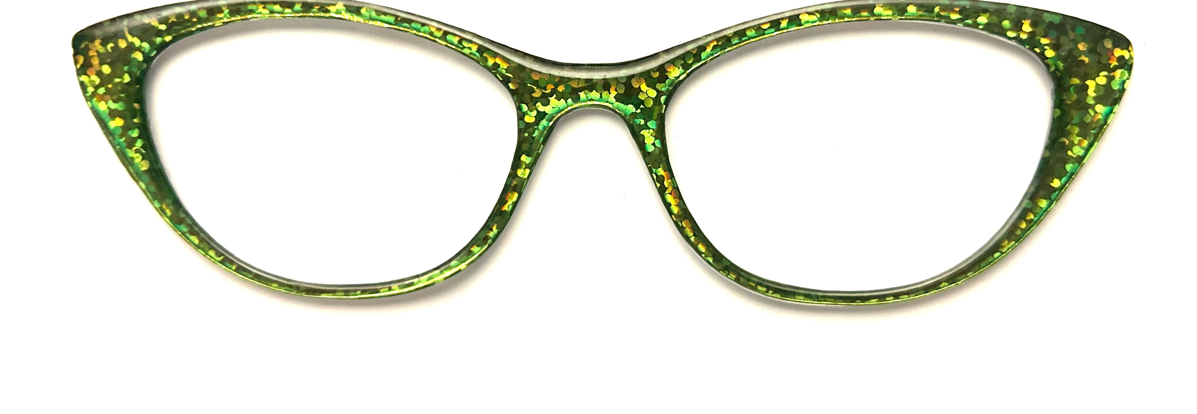 NEW Ella Topper; Framefetti; green shimmer