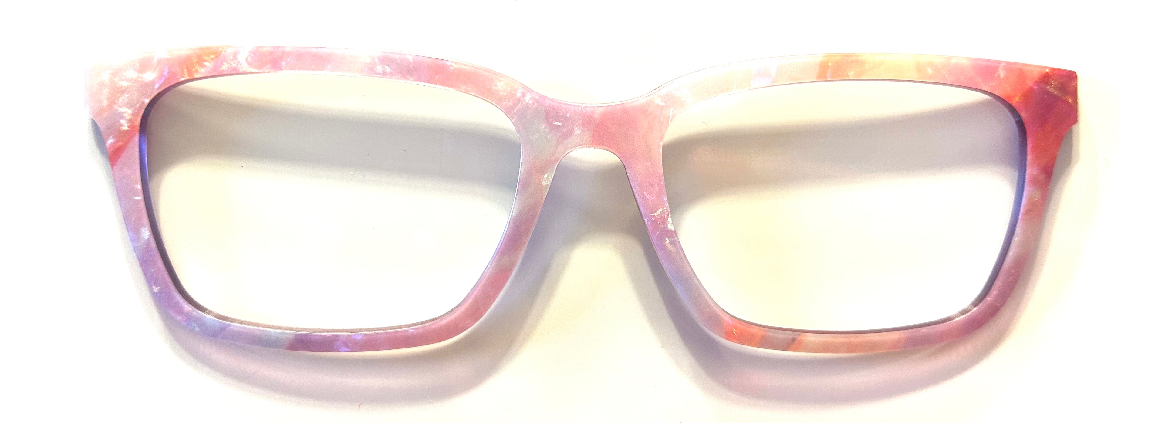PAIR premium Larkin Topper; Rose Quartz Pearl Marble
