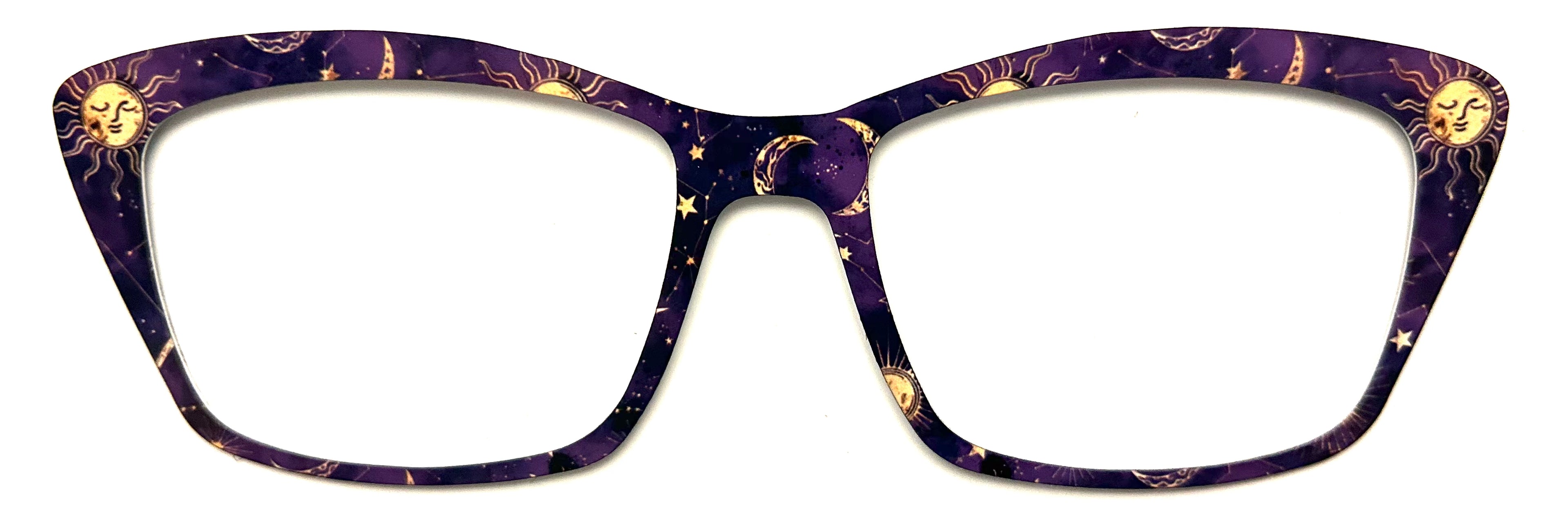 Koremma Topper; Lea’s Metal Treasures; gold celestial fantasy on purple