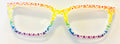 PAIR Larkin Topper; rainbow flower gradient