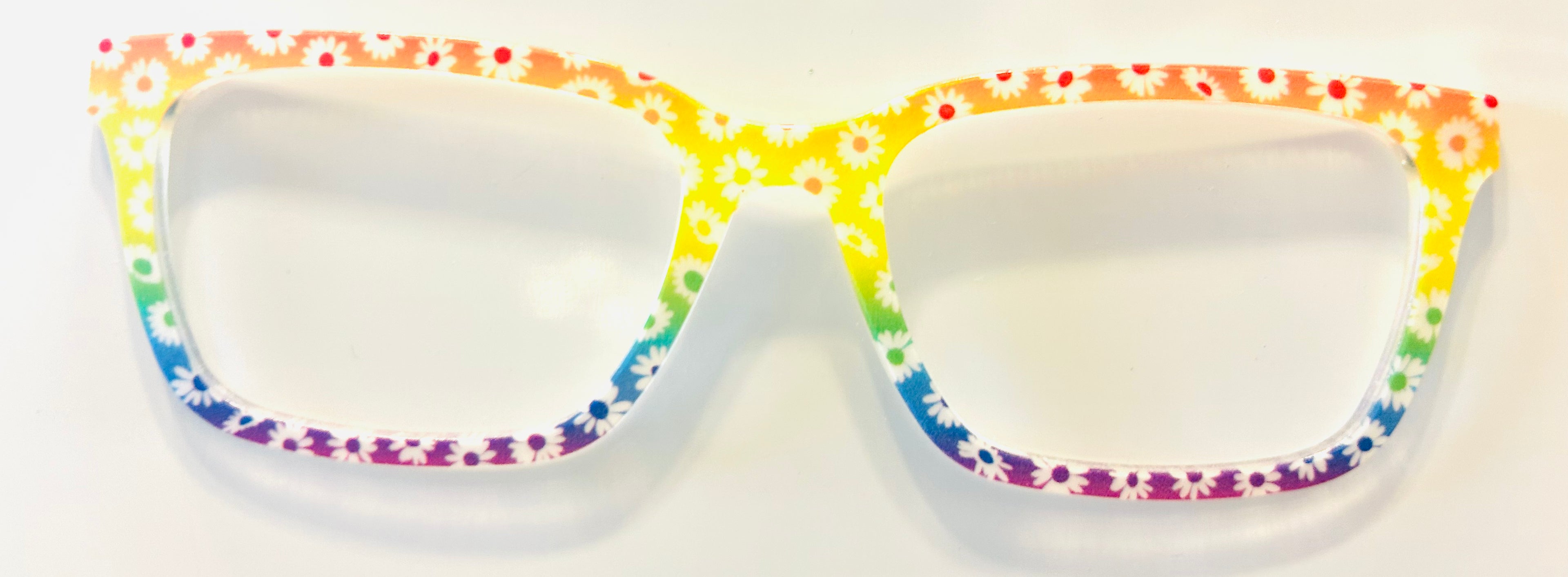 PAIR Larkin Topper; rainbow flower gradient