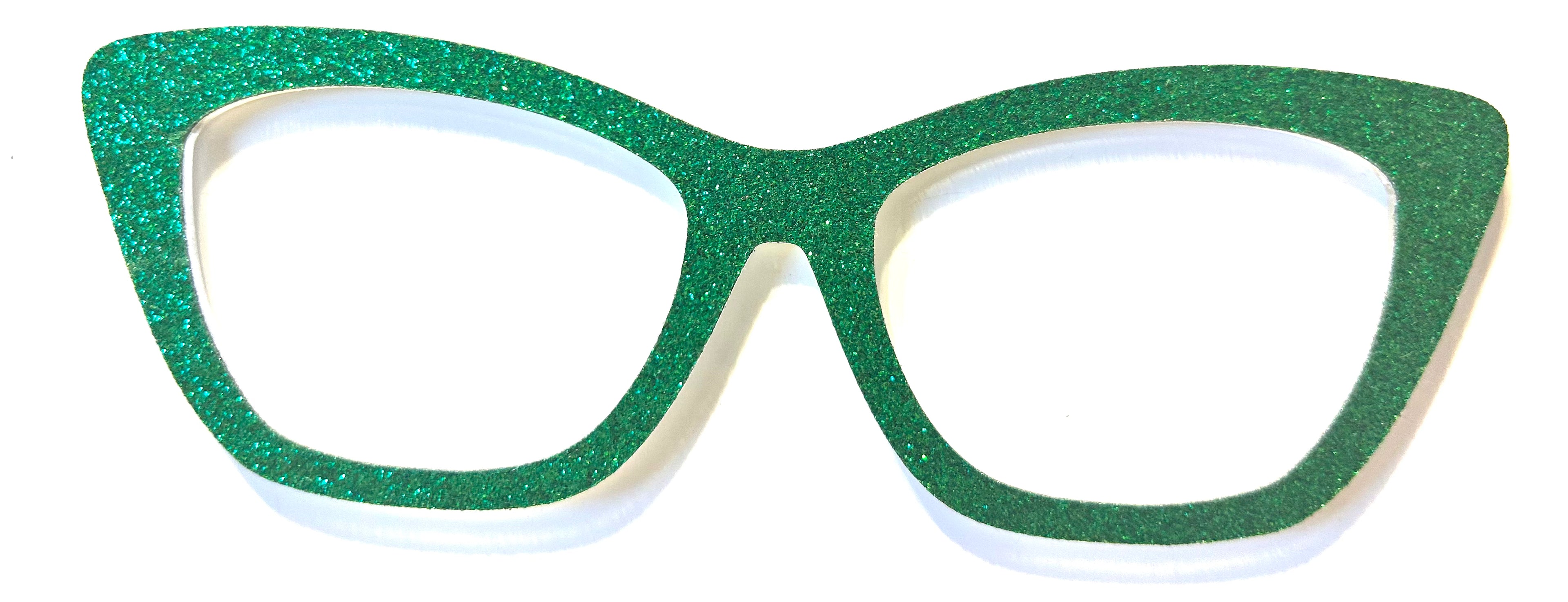 Wanda Topper; Laser Nonna; glitter overload; green