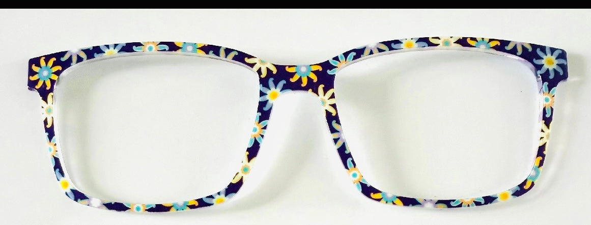 PAIR Kirby Topper; multicolored fan design on deep purple