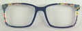 PAIR Kirby Topper; Floral vertical diagonal split with Navy
