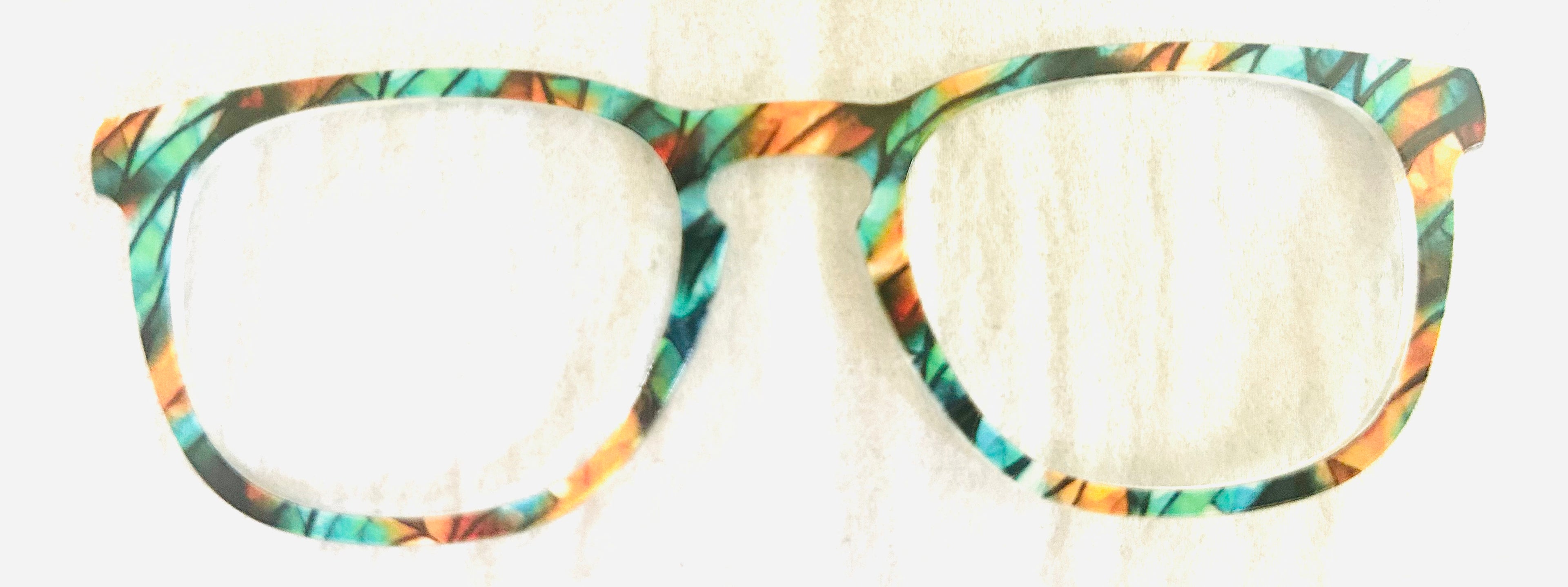 PAIR Twain Topper; teal and brown design