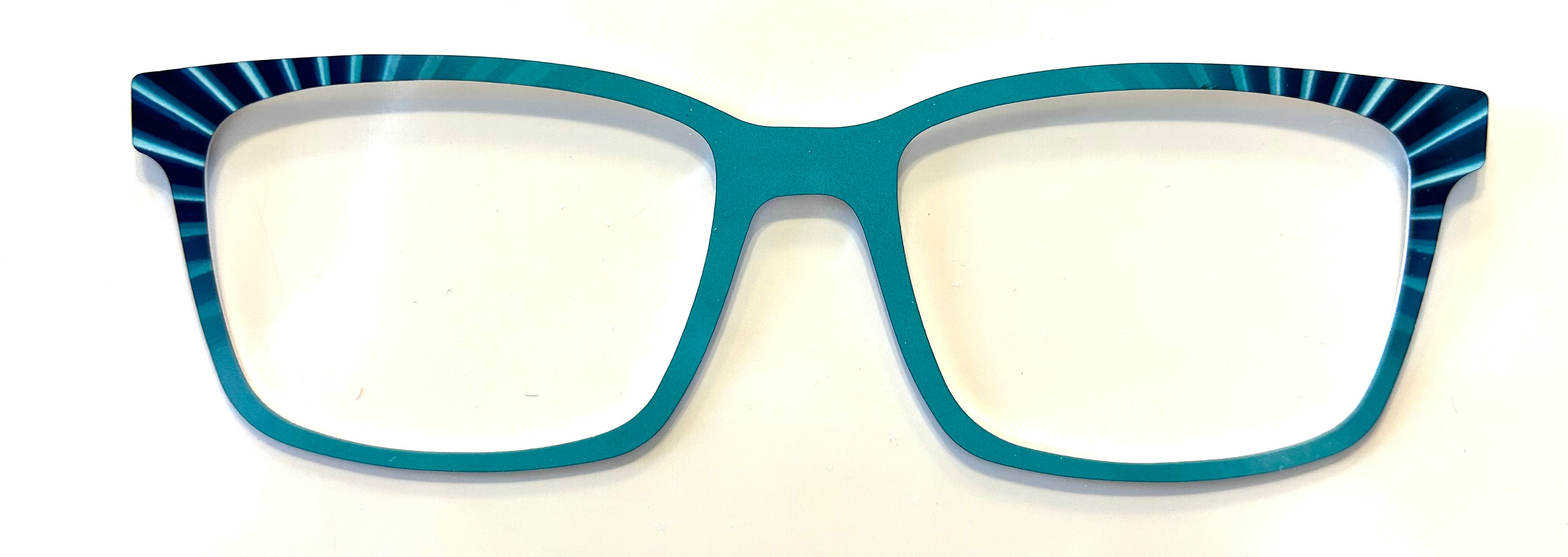 Kirby Topper; Metal; teal with corner accents