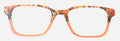 Finley Topper; orange and brown leaves/orange split