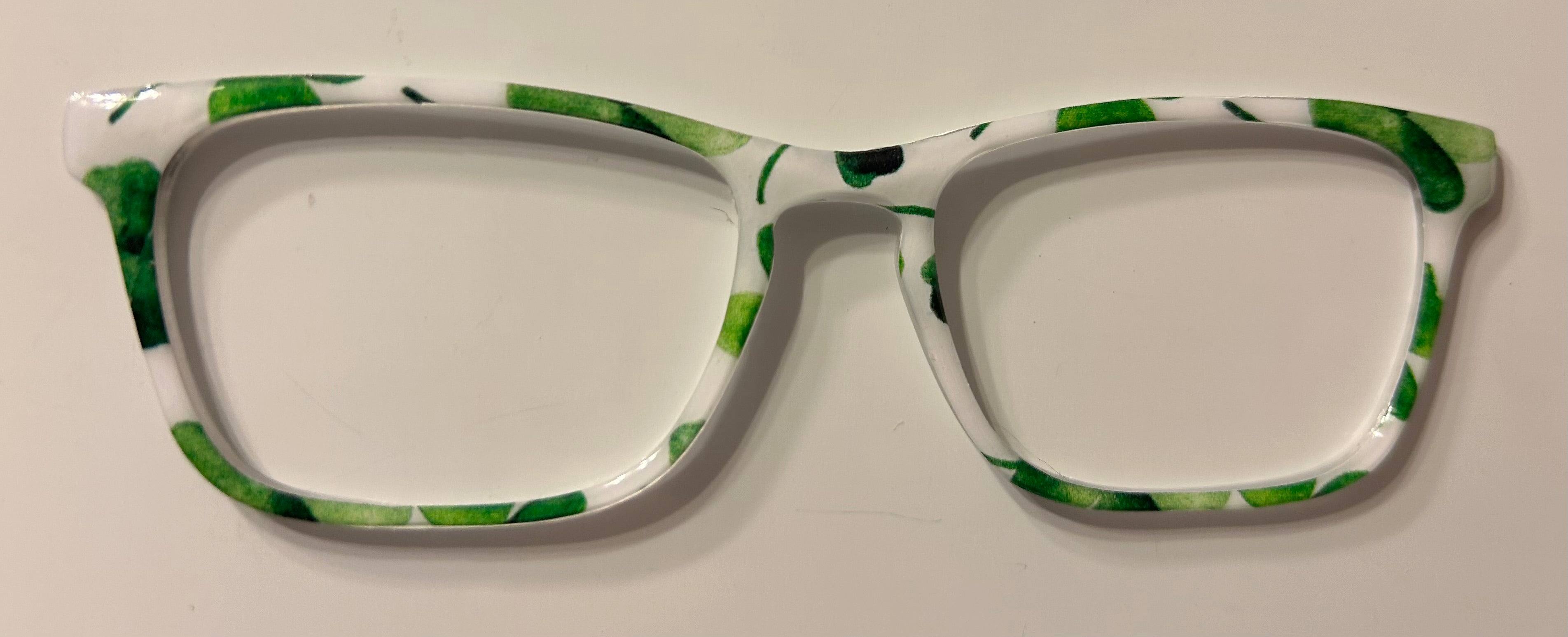 Casper Topper, green plants on white