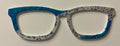 Casper Topper, blue/silver diagonal split