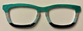 Casper Topper, teal, silver, aqua, black stripe