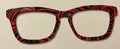 Casper Topper, red, black, silver swirls