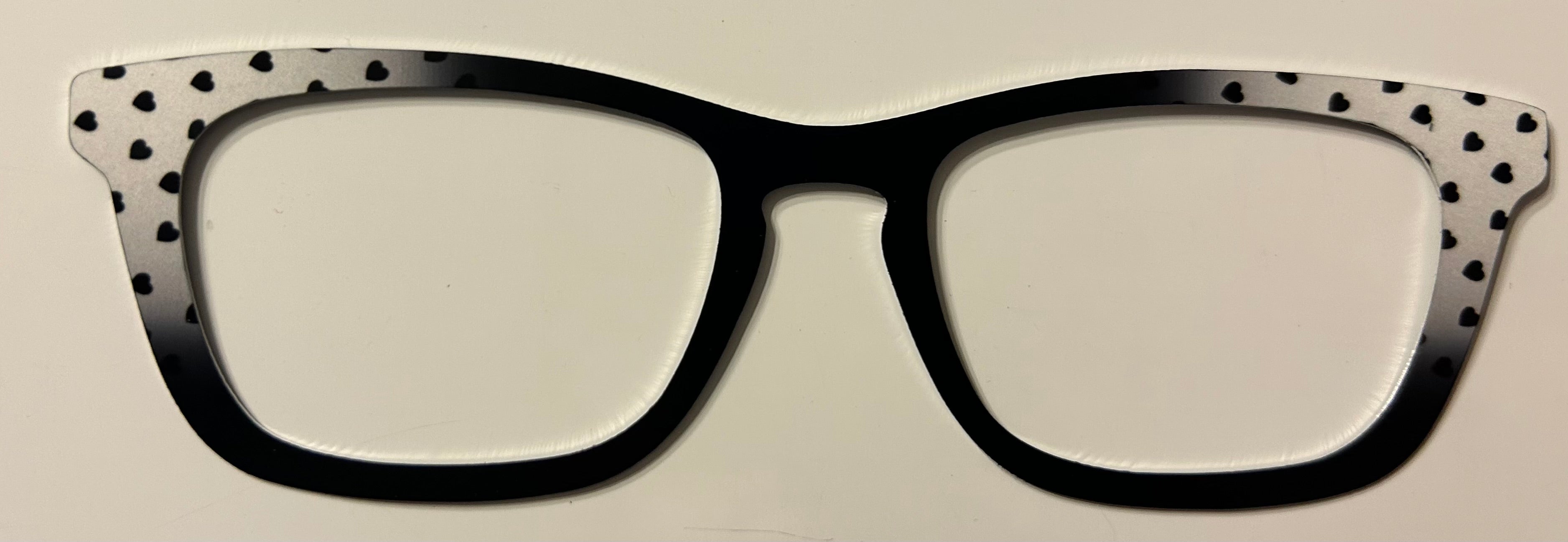 Casper Topper, metal, black with hearts in corner