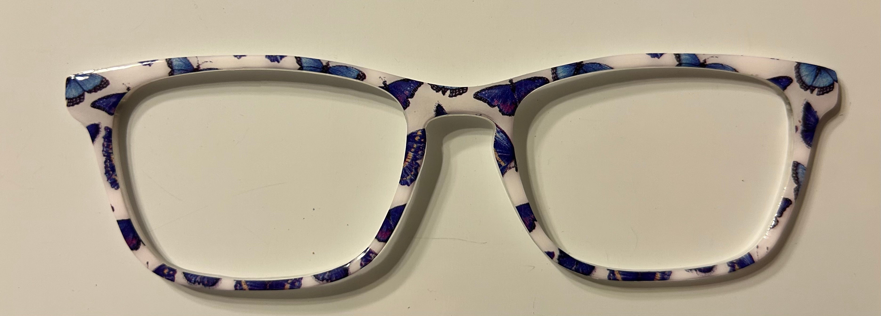 Casper Topper, blue butterflies on cream