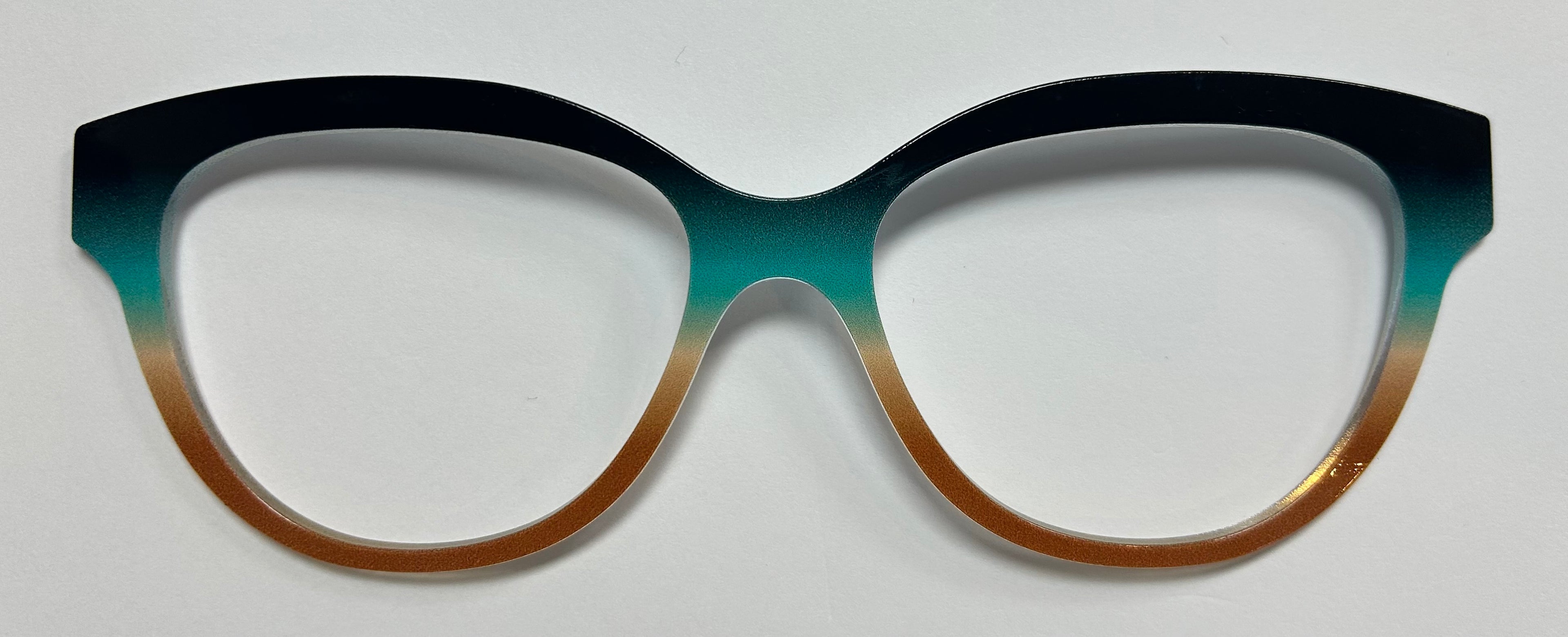 PAIR Quinn Topper, teal to brown gradient