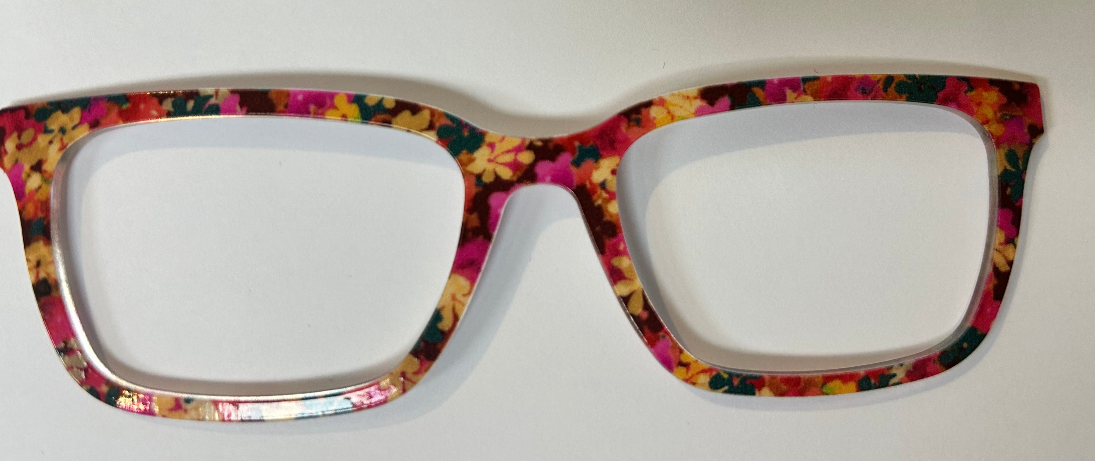 PAIR Larkin Topper, gold/black/magenta flowers