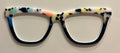 Harper Topper,pastel tort to navy blue split