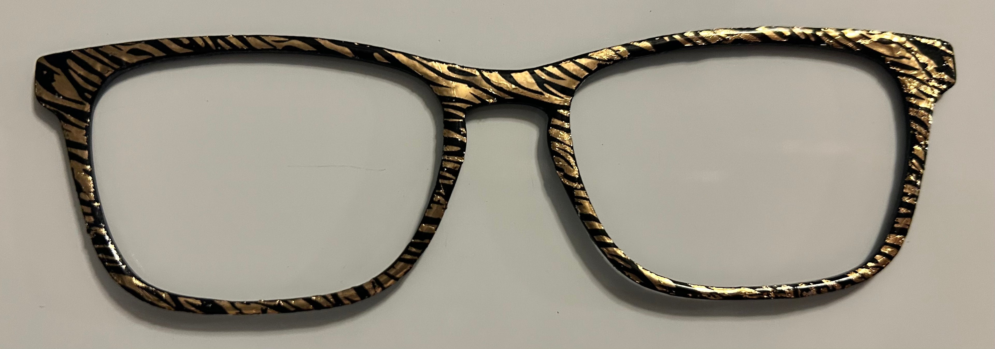 Casper Topper,gold/black zebra print