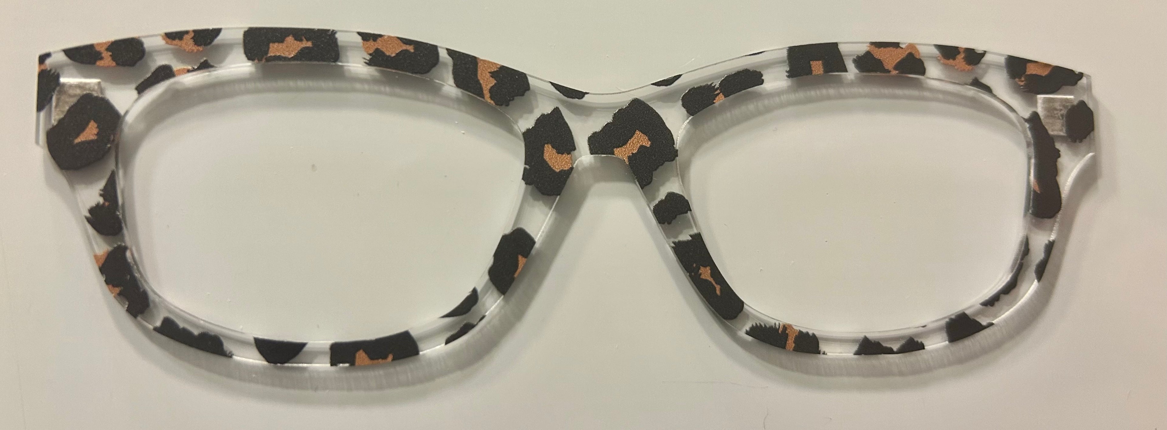 Addison Topper; Laser Nonna; translucent cheetah print