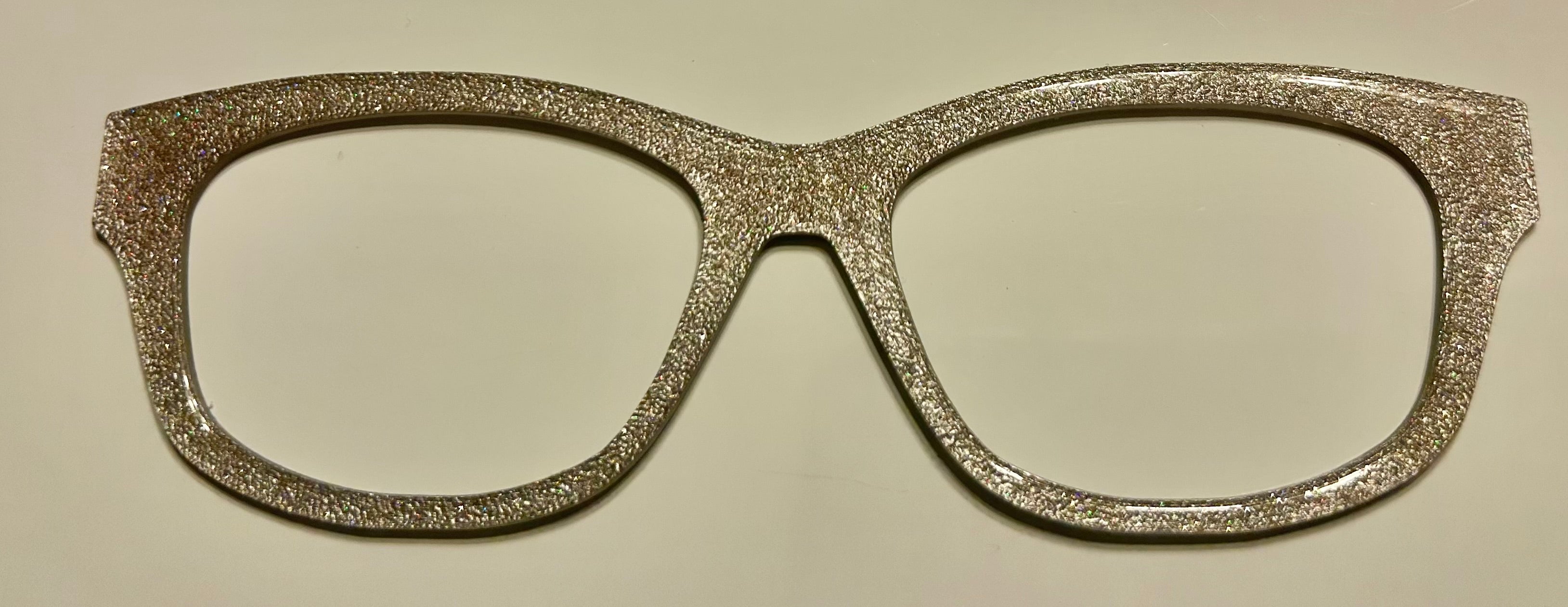 Addison Topper; Silver Glitter
