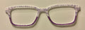 Finley Topper; purple and white paisley split