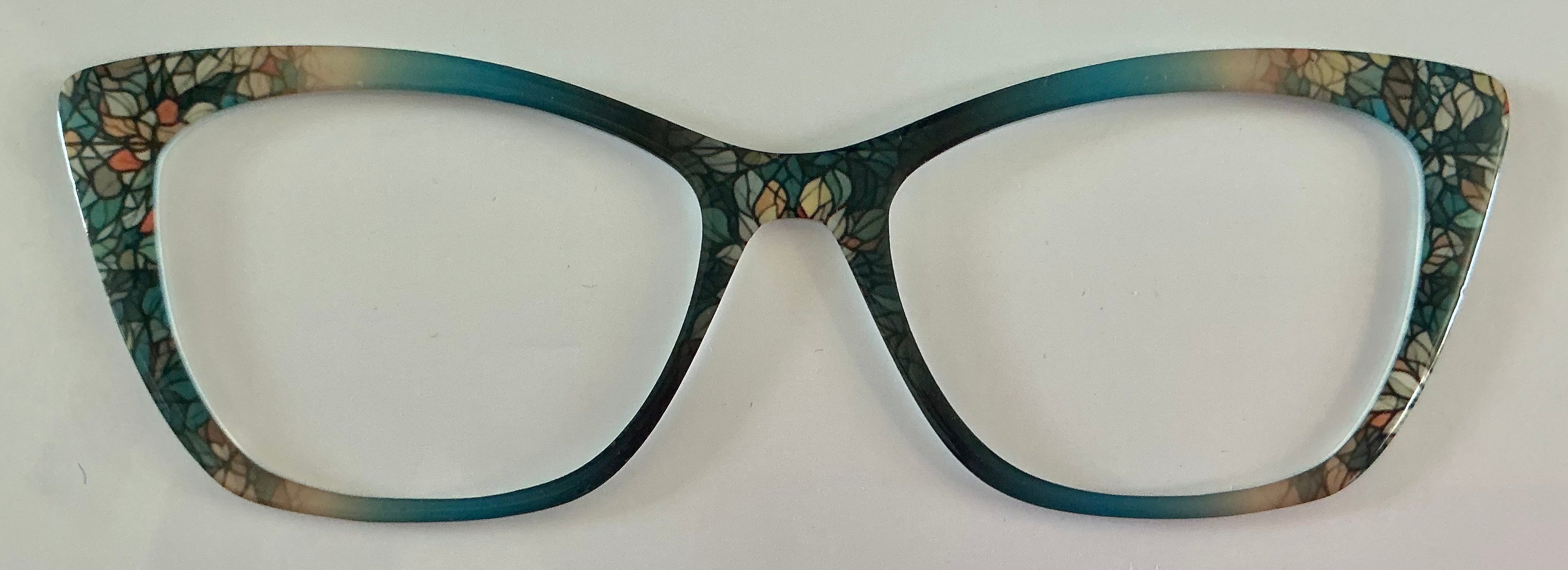 Wanda Topper; green stained glass