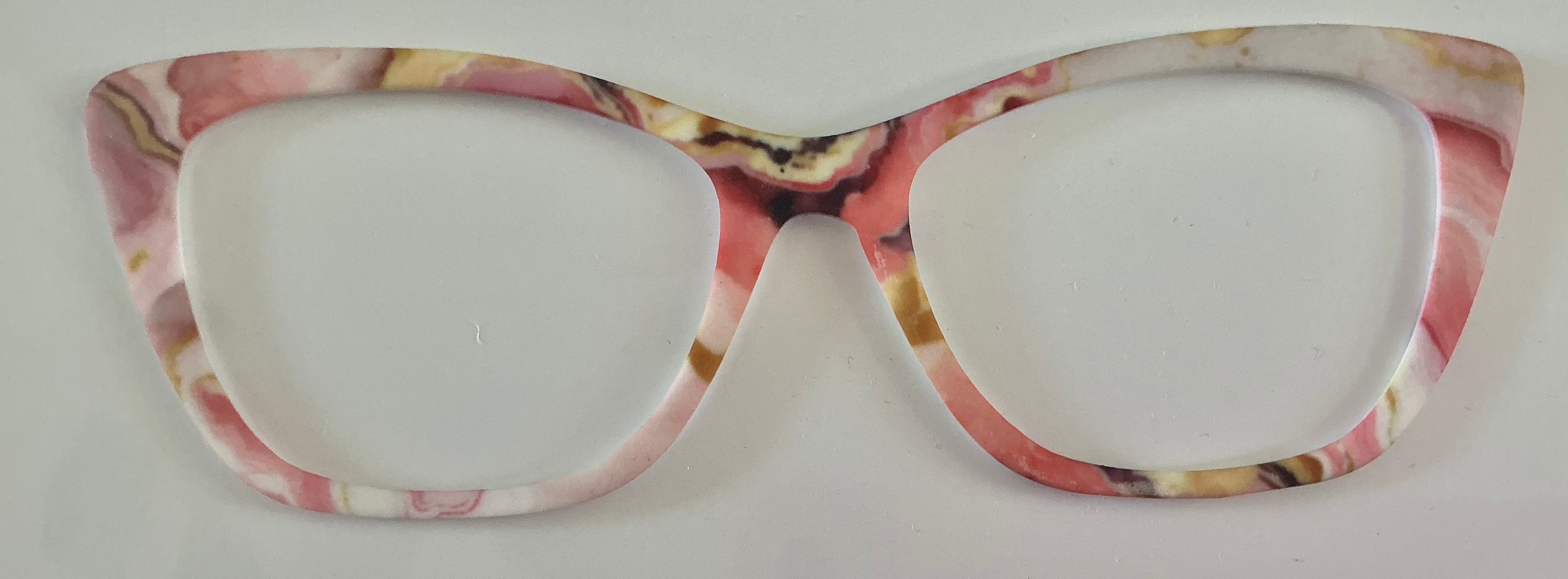 Wanda Topper; pink and gold marble