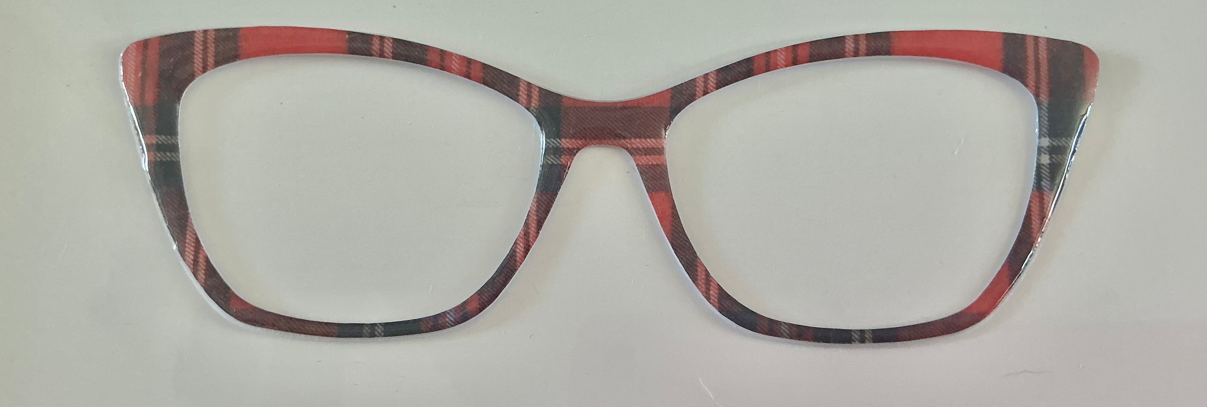 Wanda Topper; black and red plaid