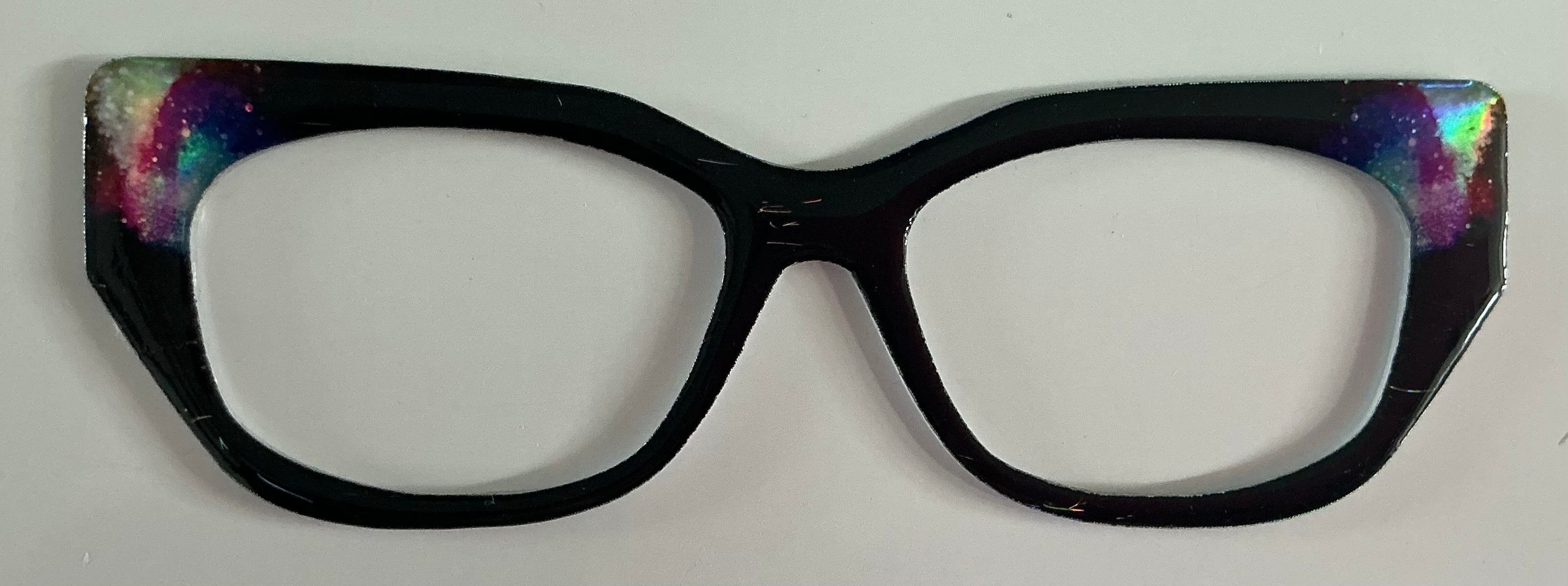 Addison Topper; hybrid: black with shimmer corners