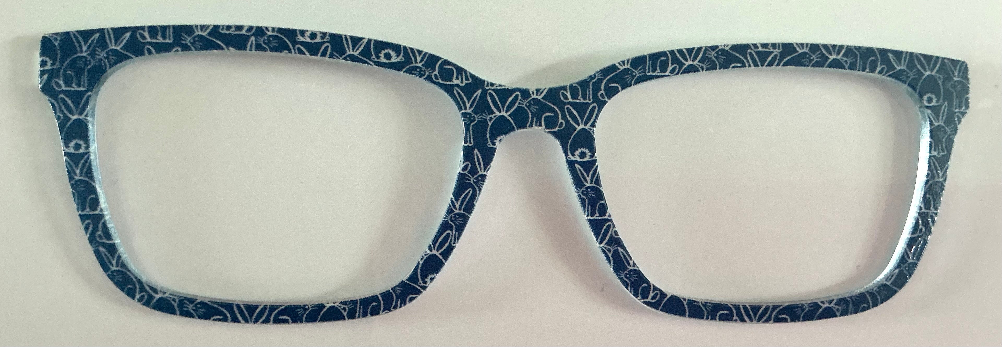 PAIR Larkin Topper; bunnies on blue
