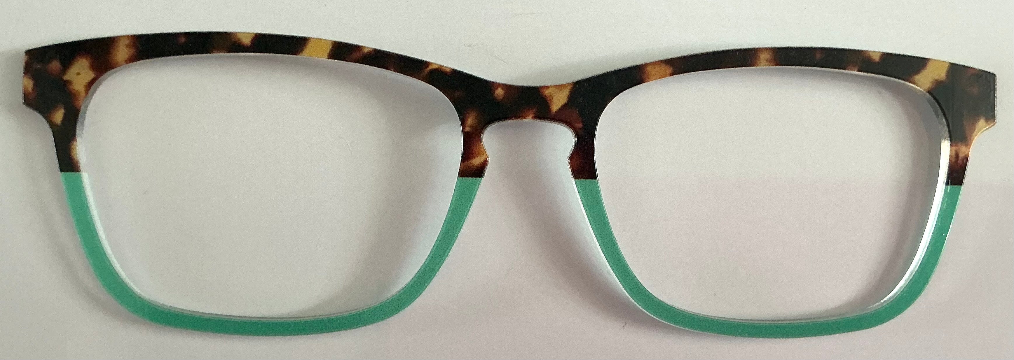 PAIR Casper Topper; tort/aqua split