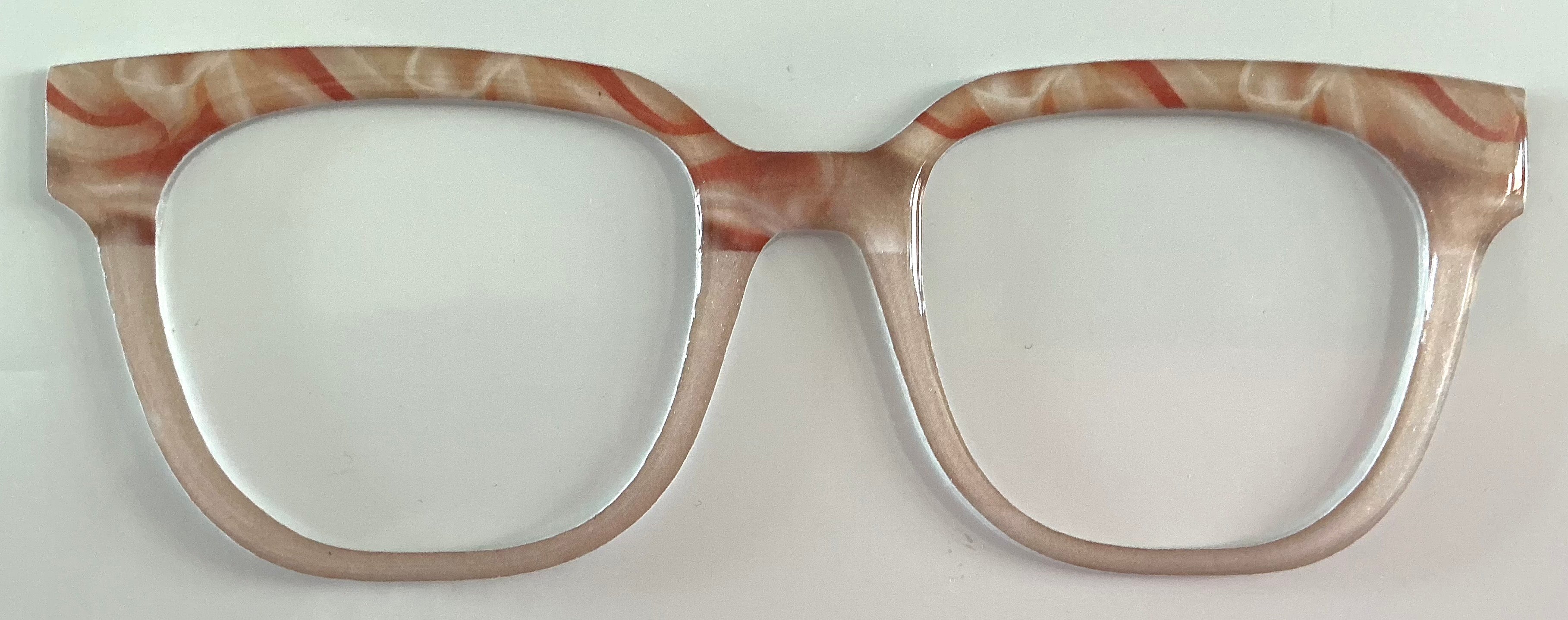 Murphy Topper; orange swirls/light brown split