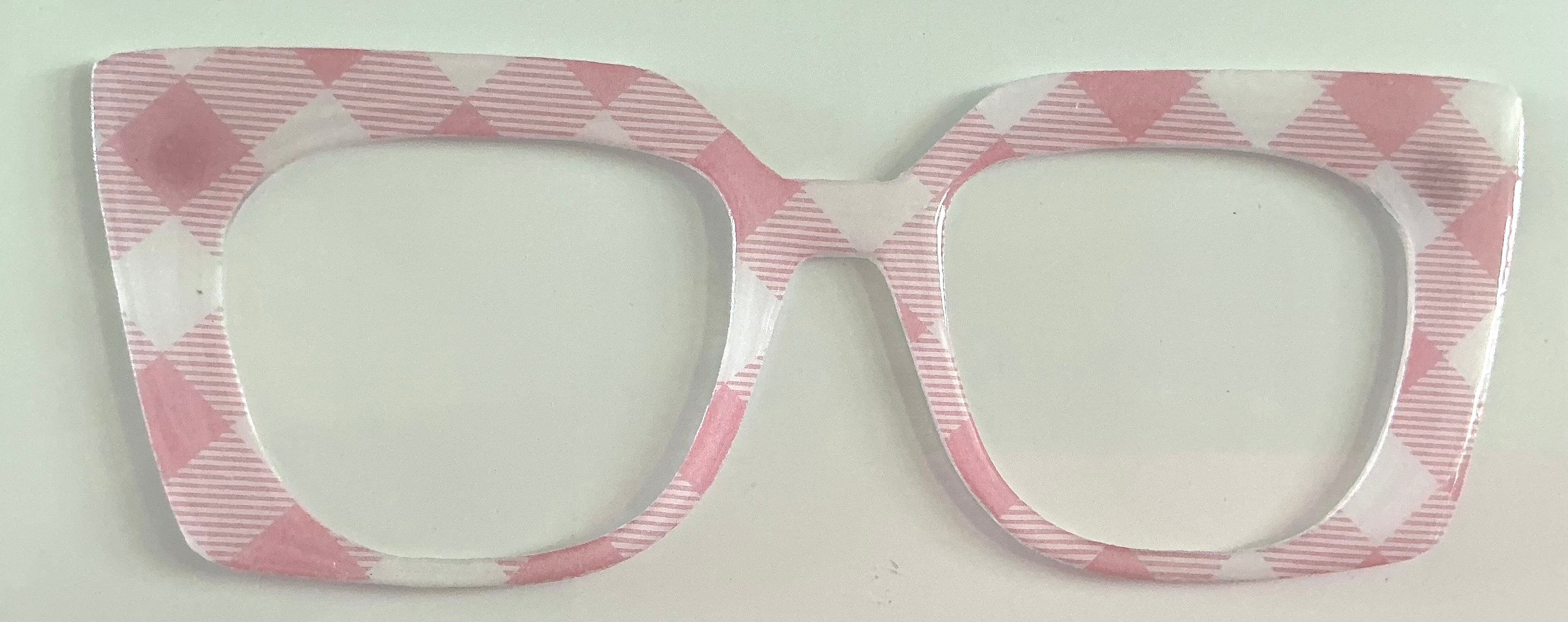 Murphy Topper; hybrid; Spring pink and white plaid