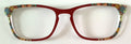 PAIR Casper Topper; flowers/burgundy vertical fade