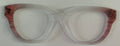 Quinn Topper; translucent;  clear with swirl corner design