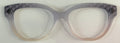 Quinn Topper; translucent;  purple/cream gradient with corner design
