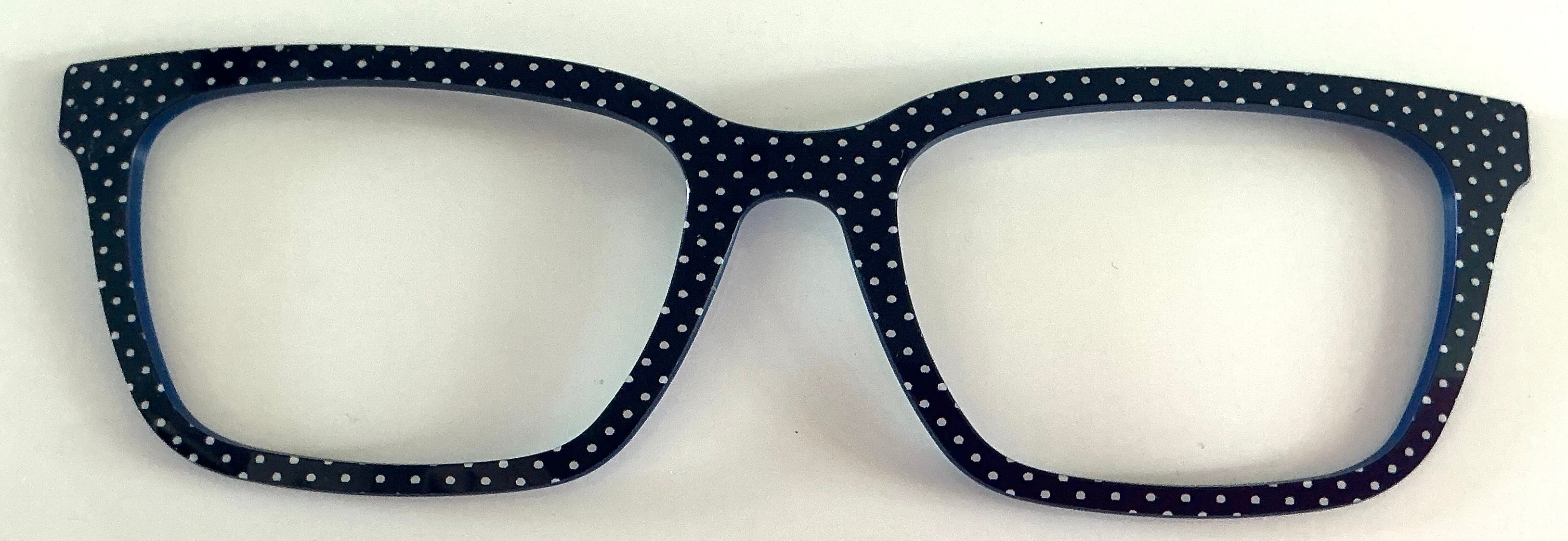 PAIR Larkin Topper; navy polka dot