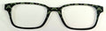 Finley Topper; metal; green design to black fade