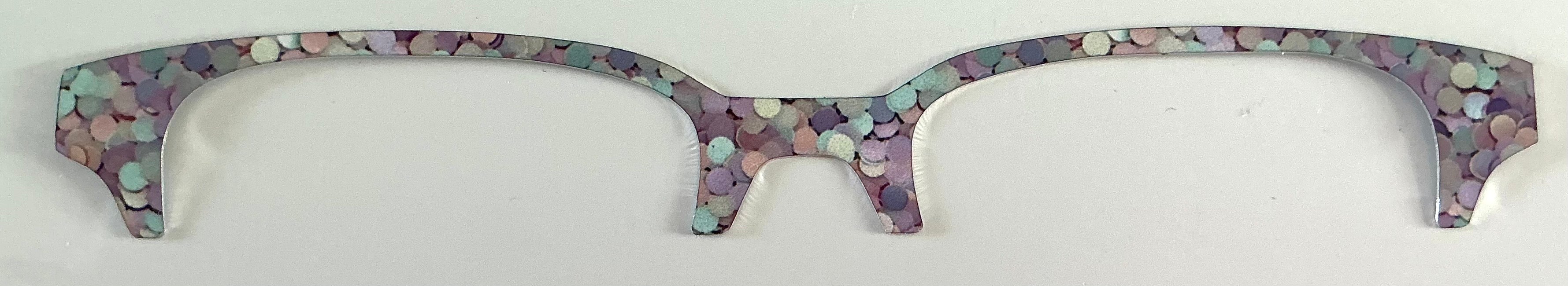 Finley Brow Topper; metal; chunky glitter