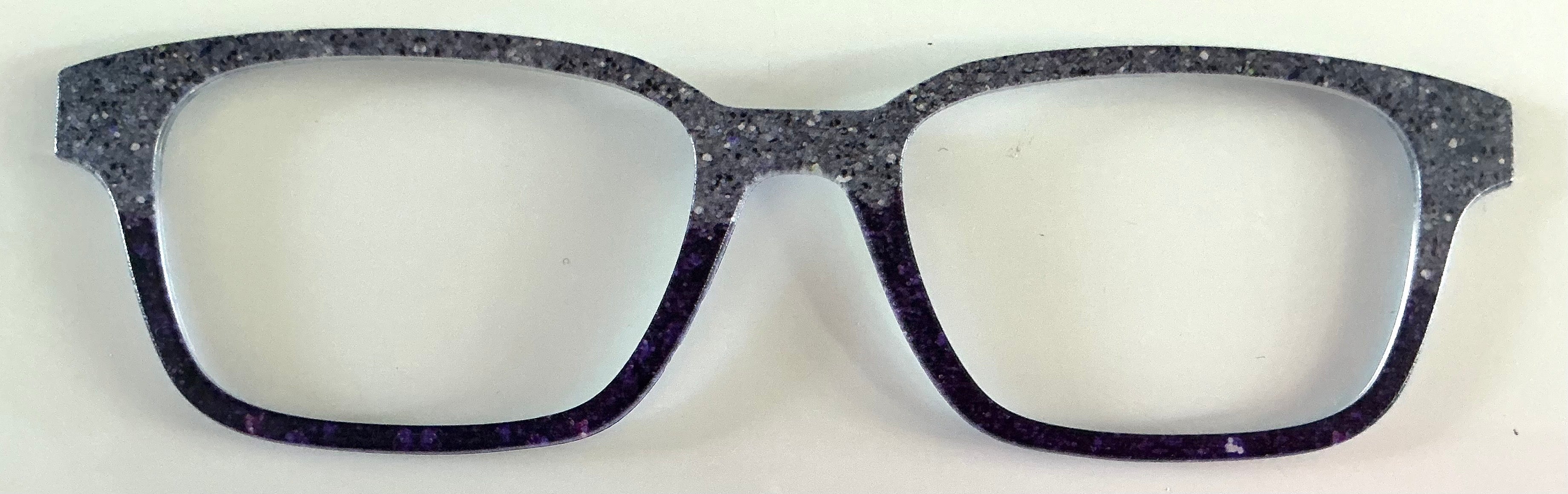 Finley Topper; faux glitter/purple split