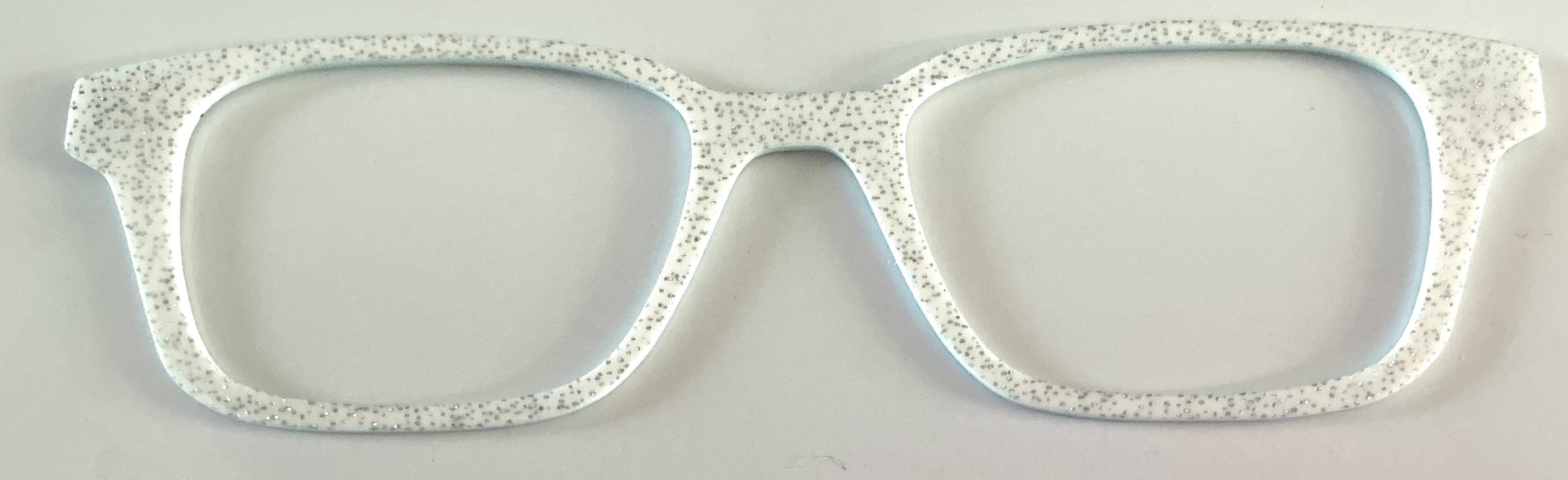 Finley Topper; Myni Made: iridescent glitter white