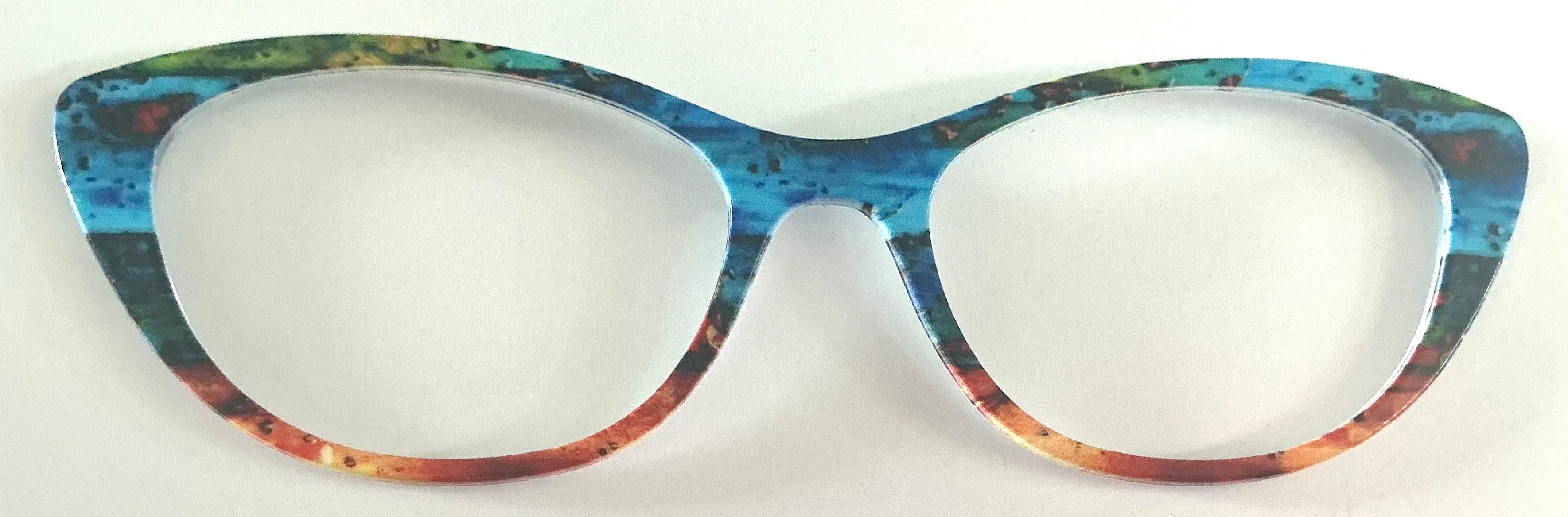 Ella Topper; blue to brown grain