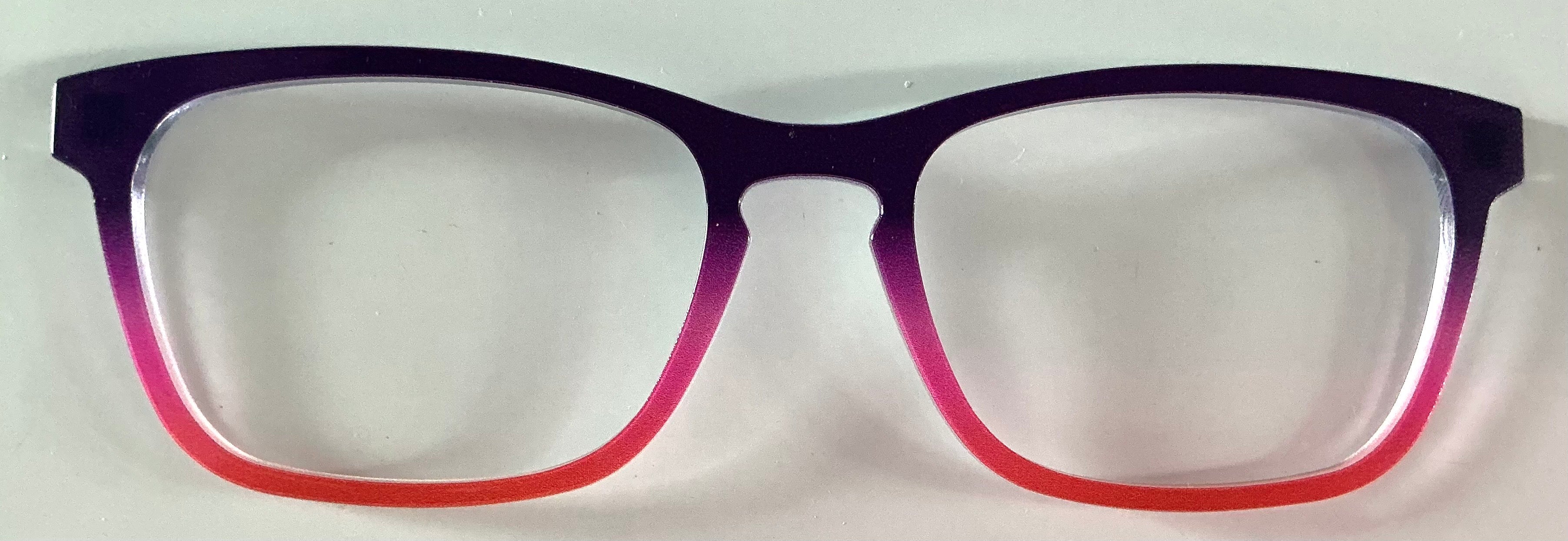 PAIR Casper Topper; purple/pink/red ombre