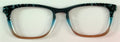 Casper Topper; teal/gold fade with corner tort