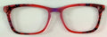 Casper Topper; pink/red vertical fade with stained glass design