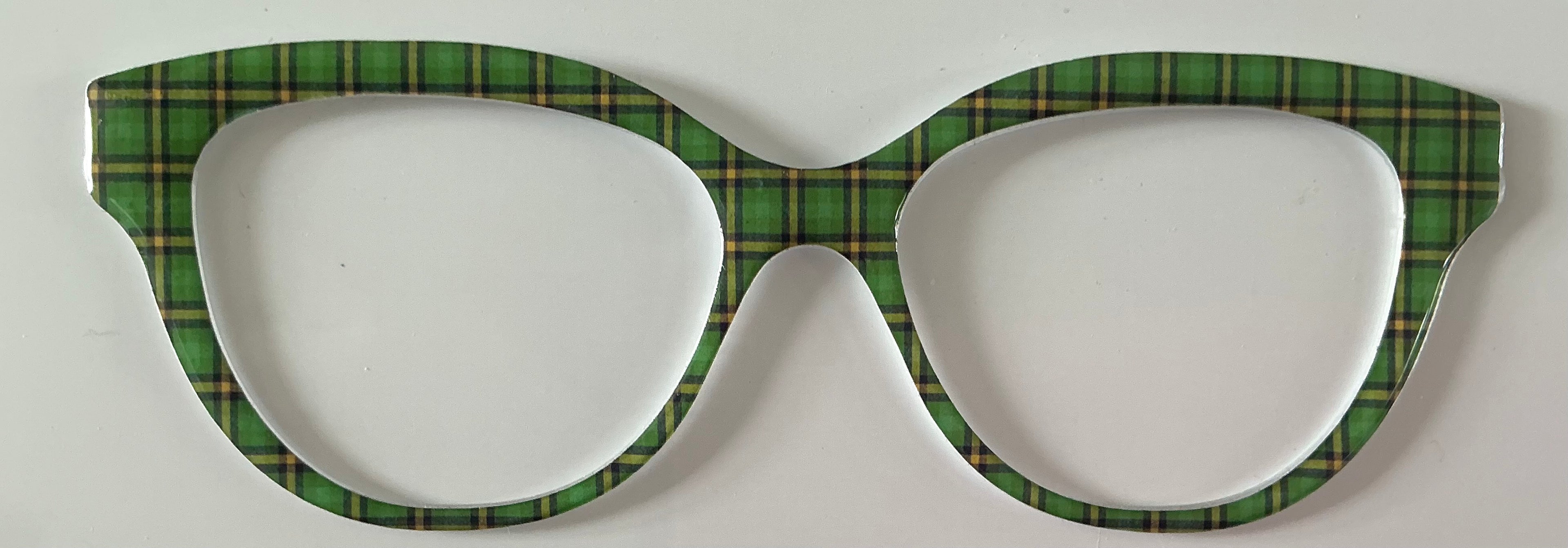 Quinn Topper; green and yellow plaid