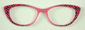 Ella Topper; red and blue triangle to pink vertical fade